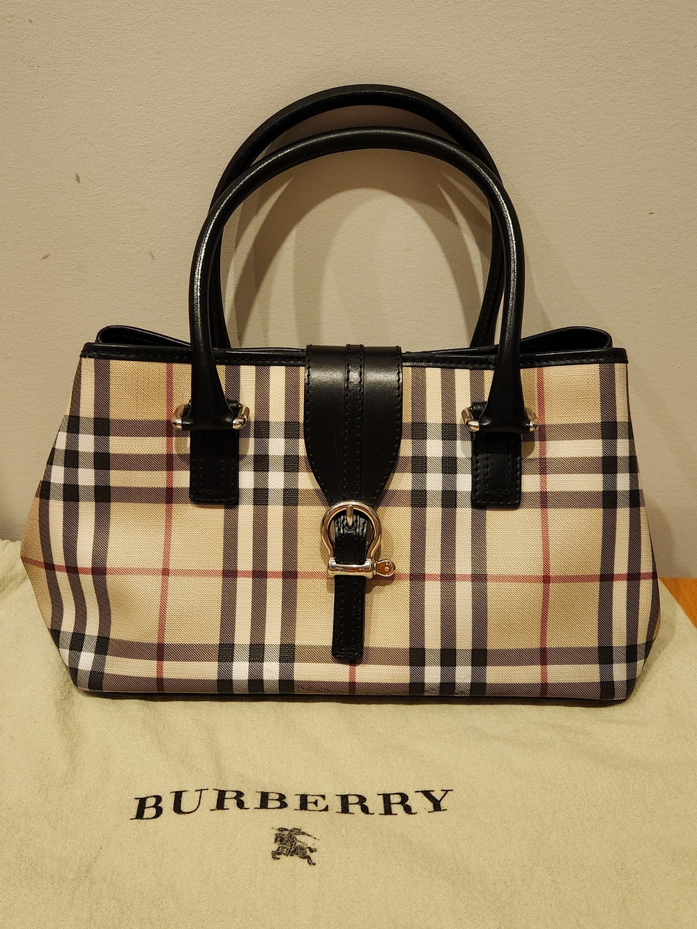 Burberry Eden Nova Check Tote - small